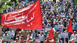 ببینید | راهپیمایی نمازگزاران جمعه کرج در حمایت از عملیات سپاه پاسداران انقلاب اسلامی
